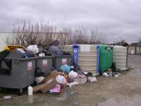 Les poubelles au bord du havre nord - Avant
