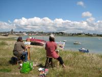 Le concours de peinture � Port-Bail en 2009