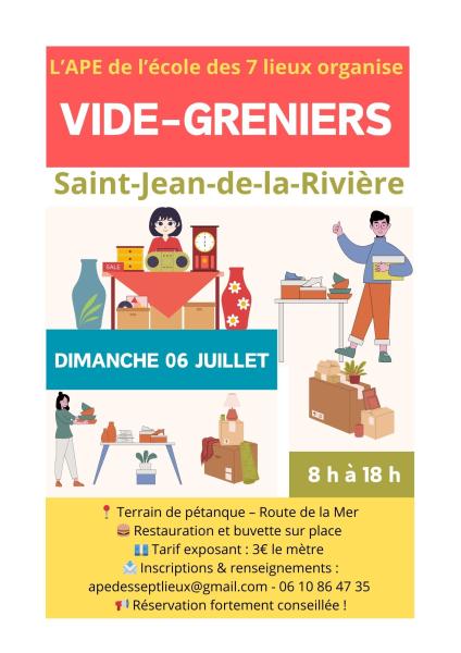 Vide greniers Saint-Jean-de-la-Rivire