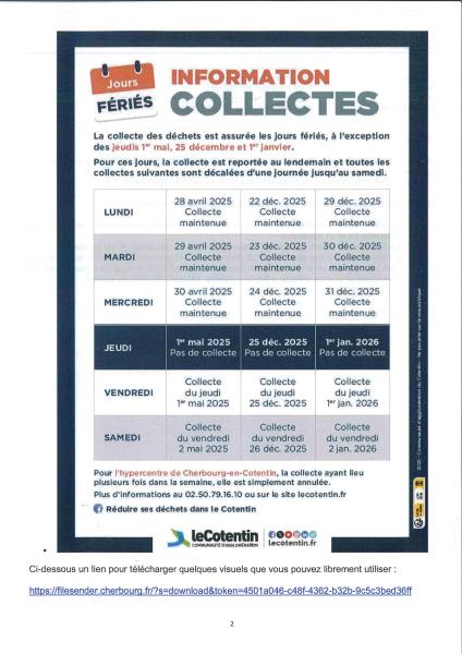 information collecte dchets 