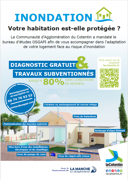 Accompagnement dans l'adaptation de votre logement face au risque d'inondation
