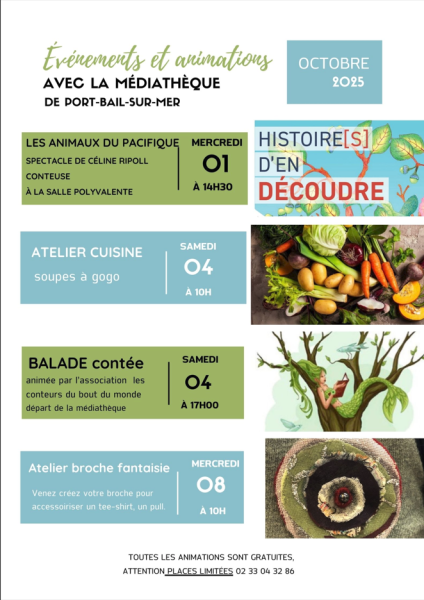 vnements et animations Mdiathque de Port-Bail-sur-Mer 