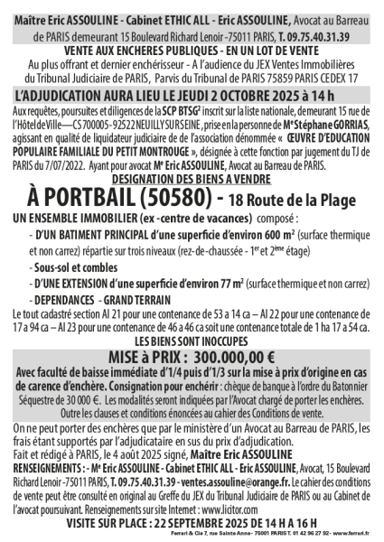 Vente Colonie Ste Marie
