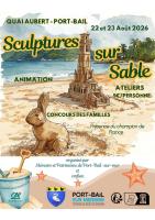 SCULPTURE SUR SABLE � PORTBAIL
