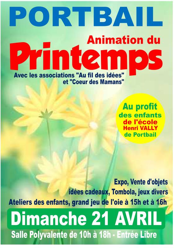 Animation du Printemps  PORTBAIL