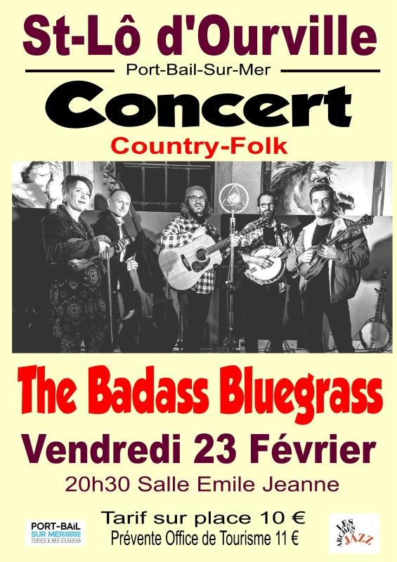 Concert THE BADASS BLUEGRASS  Saint-L d'Ourville