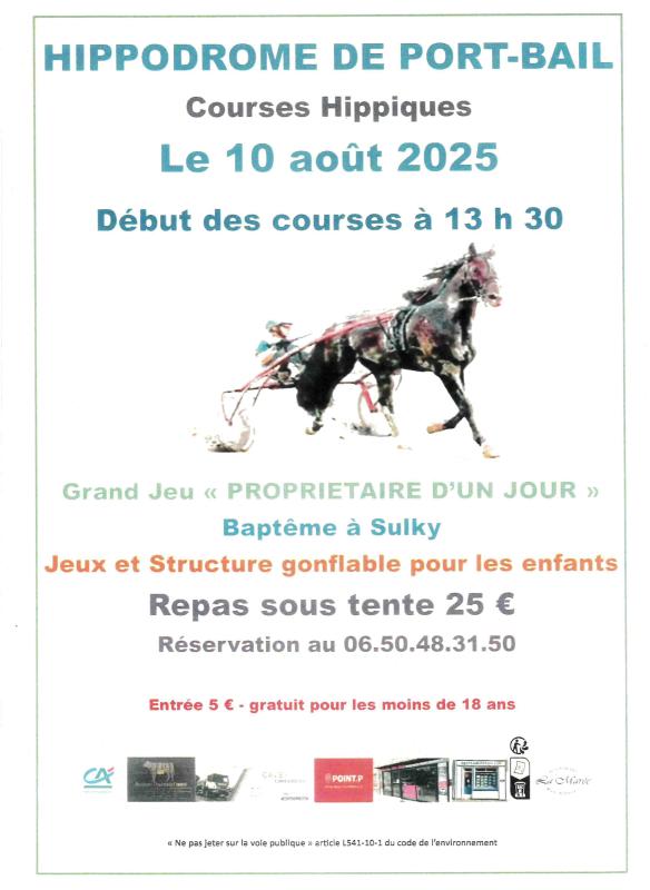 LES COURSES HIPPIQUES de PORTBAIL