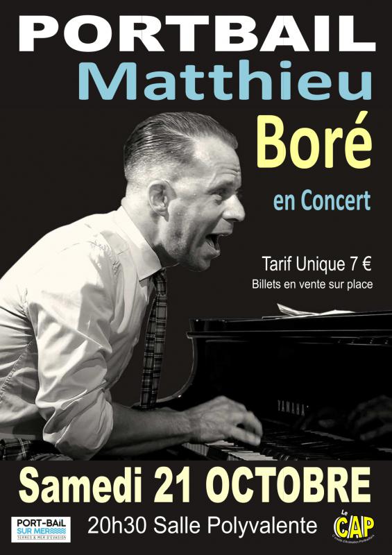 Concert MATTHIEU BORE  PORTBAIL