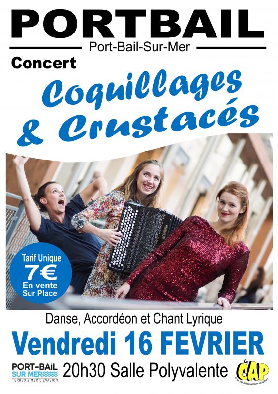 Concert COQUILLAGES et CRUSTACES  PORTBAIL