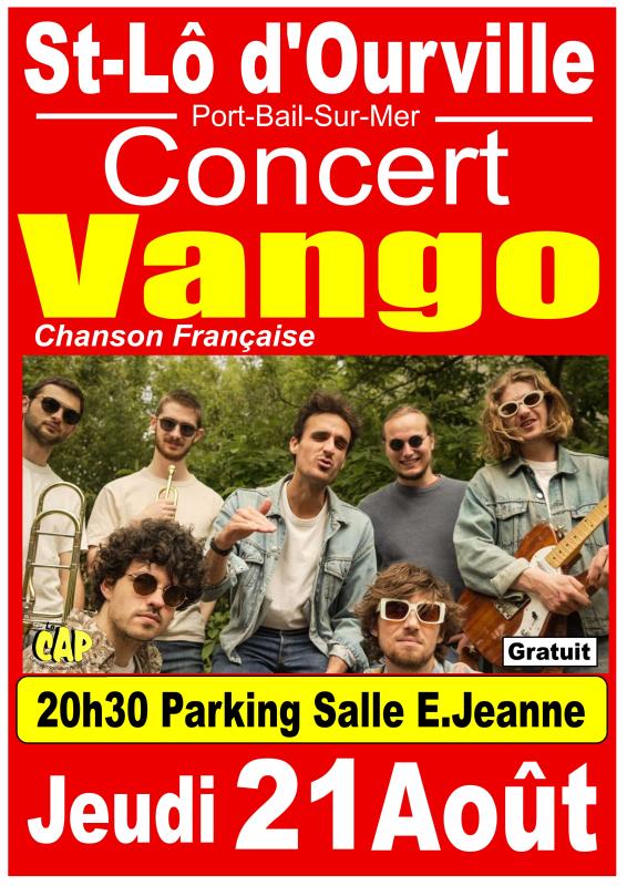 JEUDI ANIMATION Concert VANGO JEUDI ANIMATION Concert VANGO