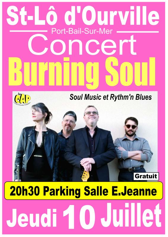 JEUDI DE L'ANIMATION Concert BURNING SOUL JEUDI DE L'ANIMATION Concert BURNING SOUL