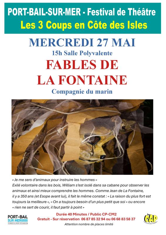Spectacle FABLES DE LA FONTAINE
