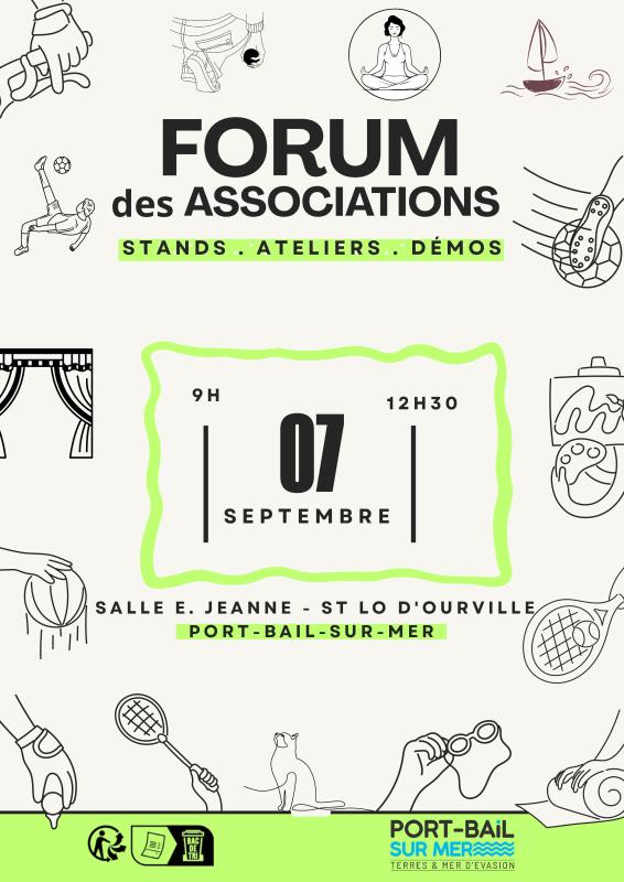 FORUM des ASSOCIATIONS de Port-Bail-Sur-Mer FORUM des ASSOCIATIONS de Port-Bail-Sur-Mer