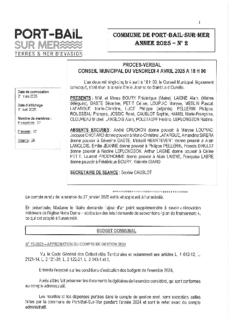 procs-verbal runion de conseil 